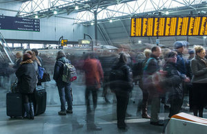 Leeds railway station.