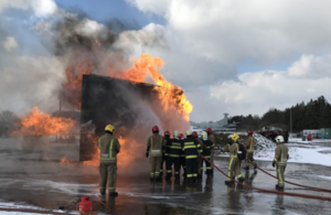 Six Slovakian Air Force firefighters have undergone training in the UK to learn vital skills needed to tackle major aircraft fires.