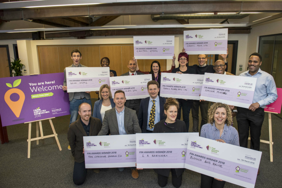 Food and drink companies fuel passion for innovation with share of £50,000 prize