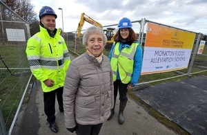 Images shows representatives from the Environment Agency, council and Tyne Rivers Trust on site at Hebburn.
