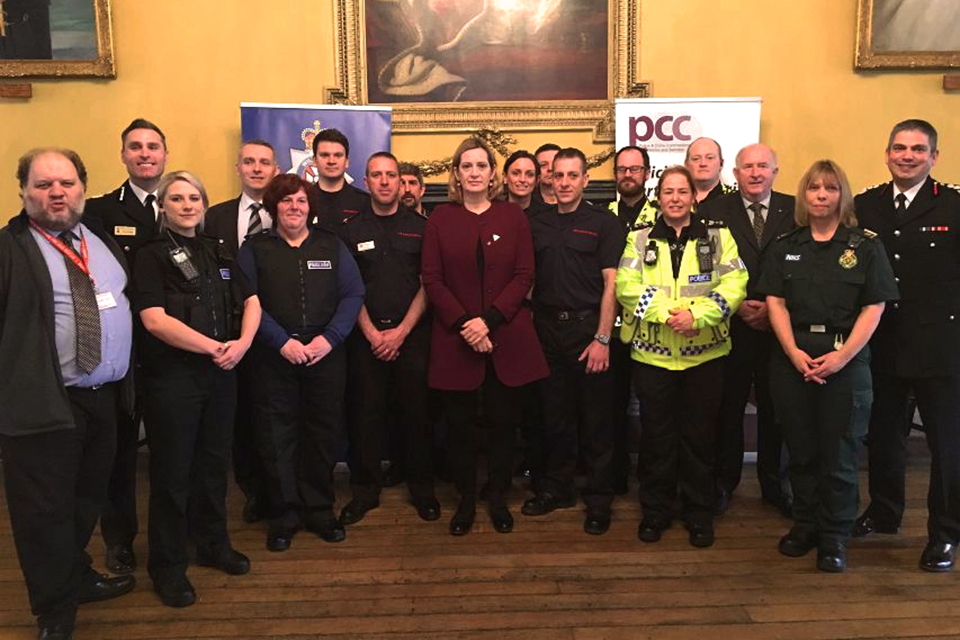 Home Secretary praises first responders and emergency services