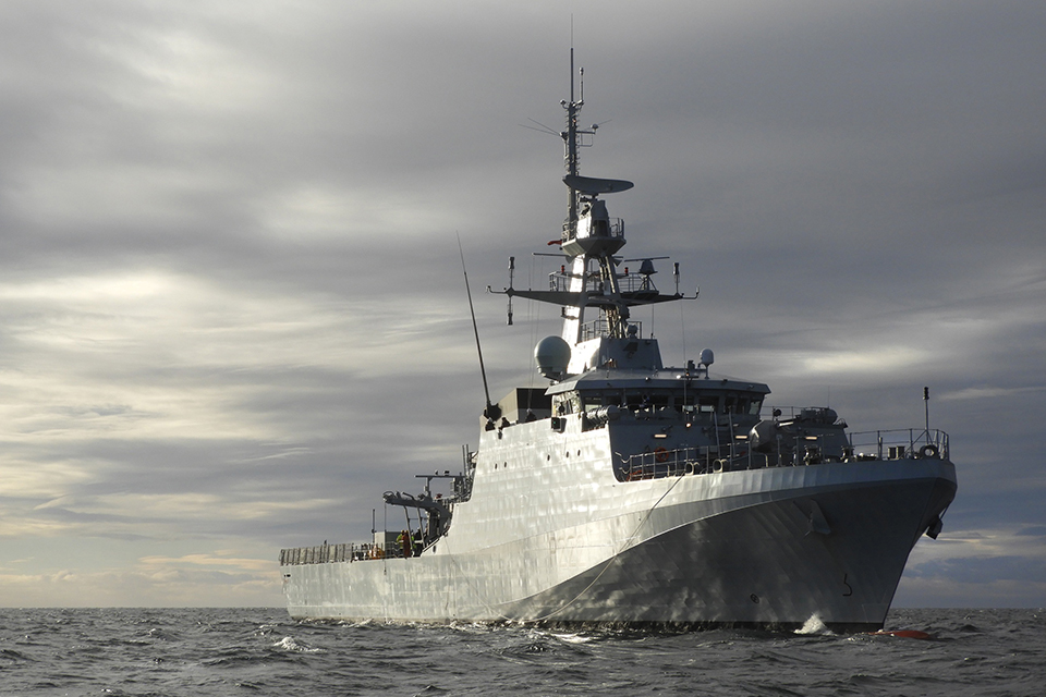New offshore patrol vessel named HMS Trent