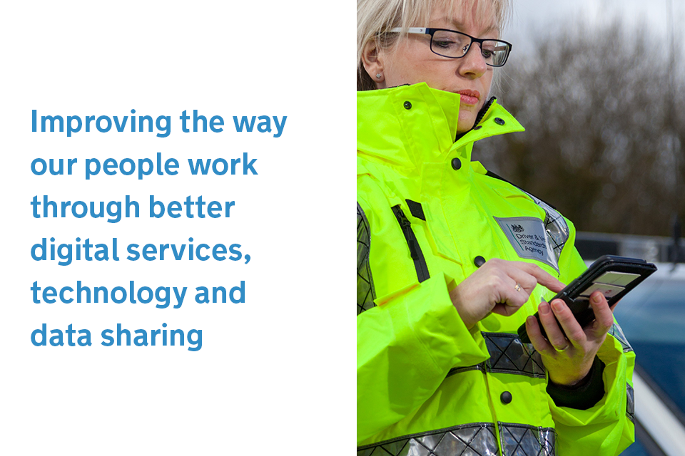 Improving the way our people work through better digital services, technology and data sharing.