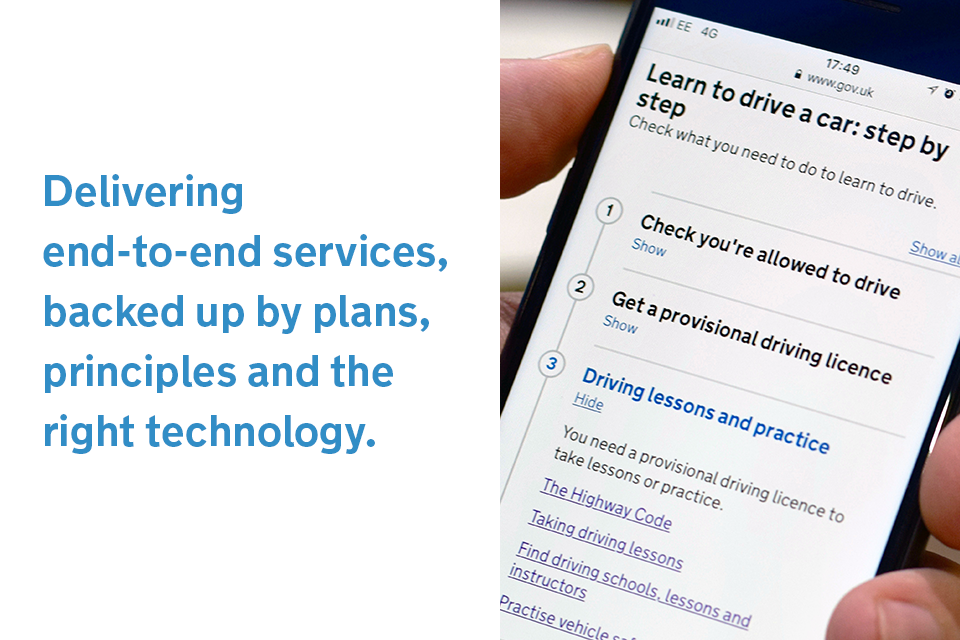 Delivering end-to-end services, back up by plans, principles and the right technology.