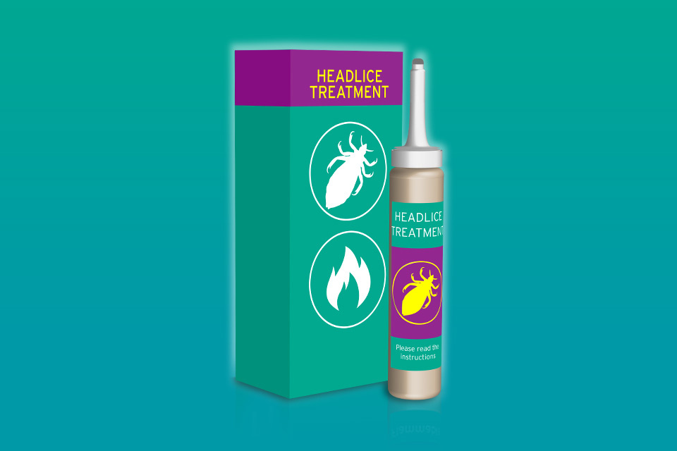 Keep head lice treatments away from naked flame