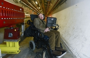 Professor Stephen Hawking at CERN