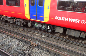 The train and traction equipment involved