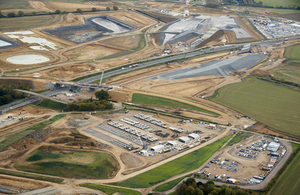 Aerial view of A14