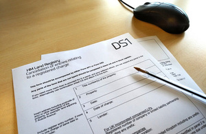 Paper form DS1
