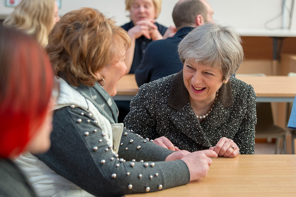 Prime Minister visits Scottish cashmere workers to mark one year to EU exit