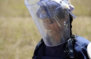 Sri Lanka demining technician