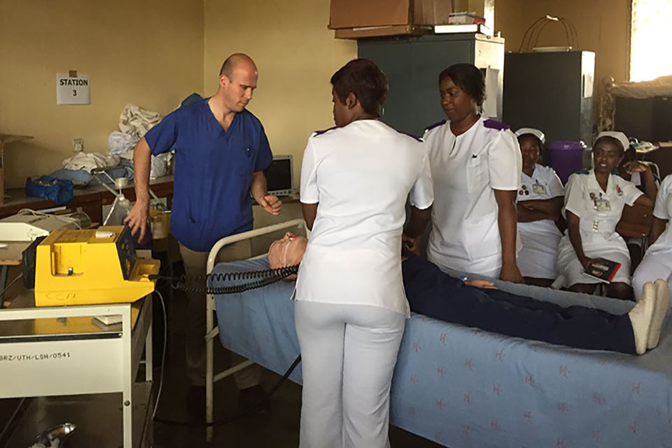 Army officer helps Zambia set up health care education programme