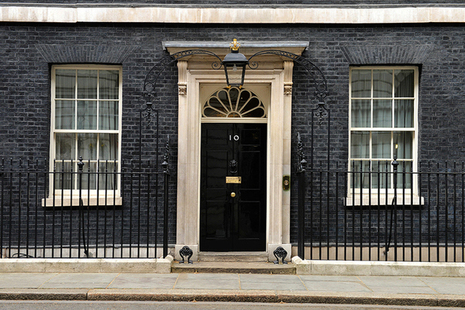 The door to No10 Downing Street