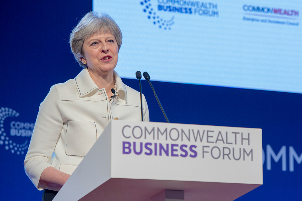 PM speaks at the Commonwealth business forum