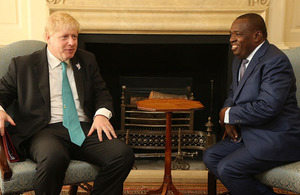 Boris Johnson and Foreign Minister Moyo