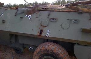 Vehicle damage caused by explosives