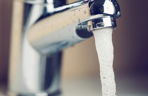 Tap with running water