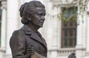 The statue of Millicent Fawcett in Parliament Square