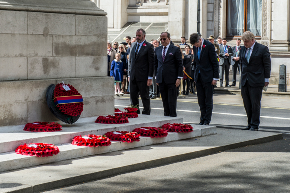 Defence Secretary honours allies Australian and New Zealand on Anzac Day