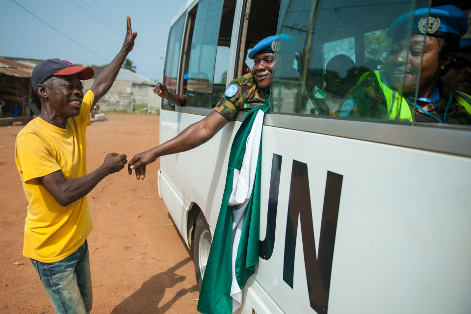 UNMIL peacekeepers withdrawing from Liberia. (UN Photo)