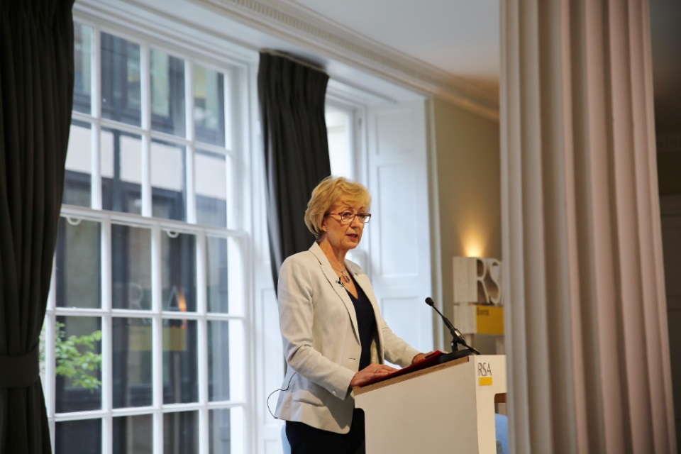 Andrea Leadsom MP at the RSA