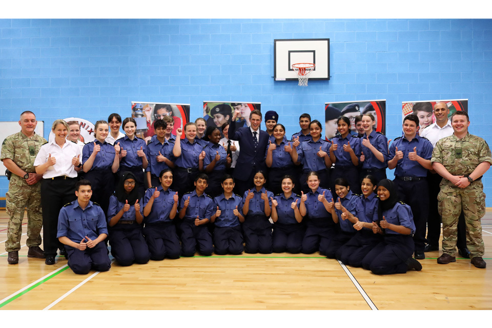 Defence Secretary announces latest wave of cadet units in schools