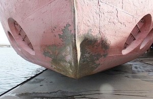 Islay Trader bow damage