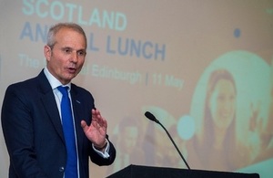 The Chancellor of the Duchy of Lancaster David Lidington MP addresses CBI Scotland.