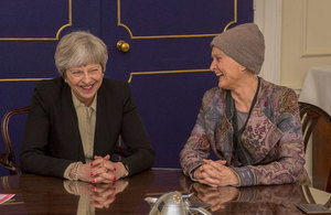 Theresa May and Tessa Jowell