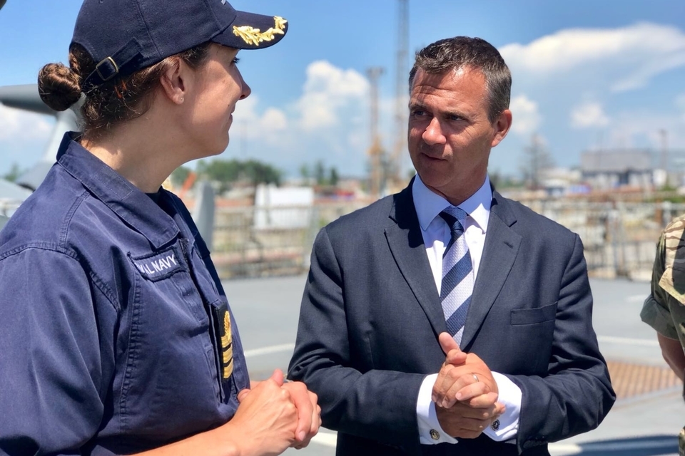 Defence Minister visits UK flagship of NATO maritime group in Georgia