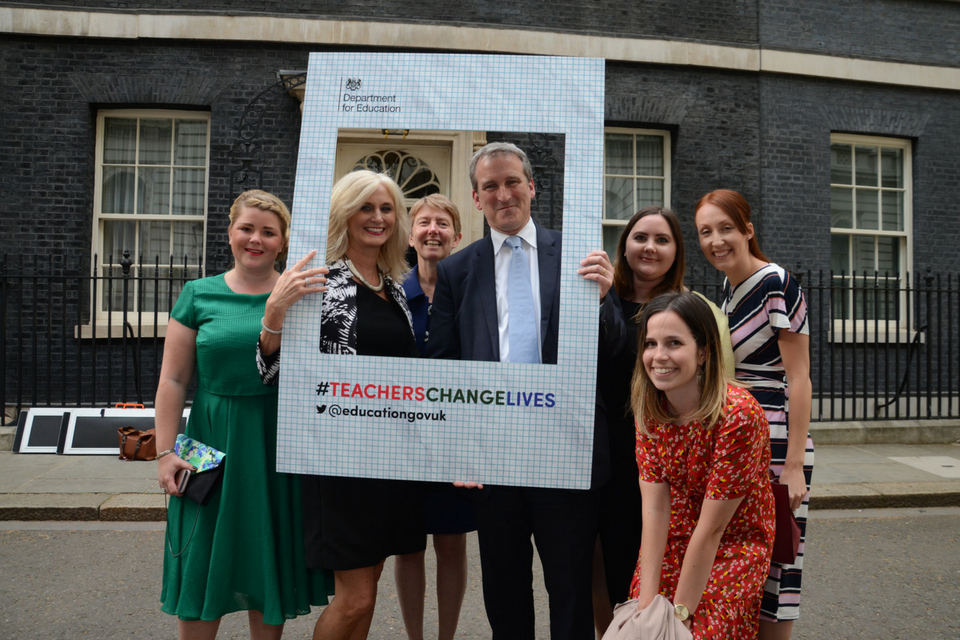 Prime Minister and Education Secretary host teachers at Number 10