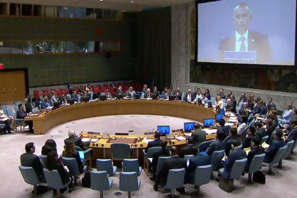 Security Council meeting at UN