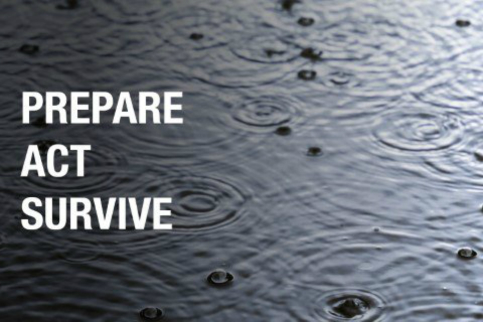 Flood risk due to thundery downpours