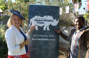 Kate Airey and Elemotho promoting the IWT conference 2018 in London