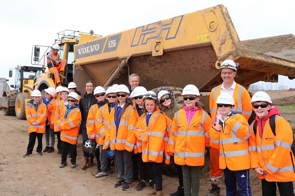 School children flood in for new defences tour