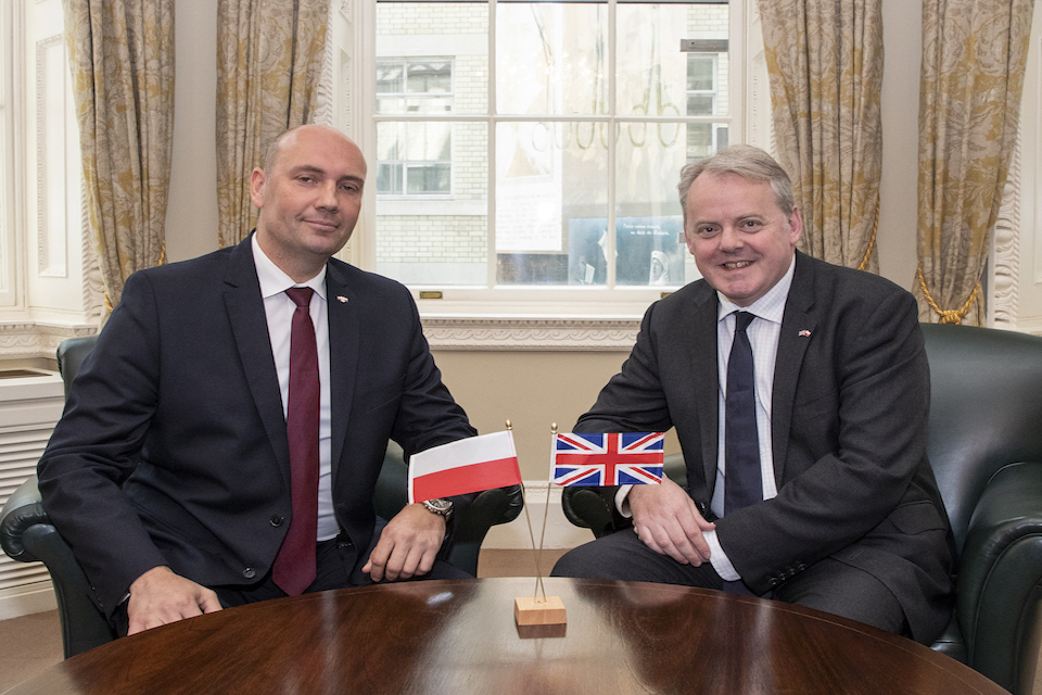 UK and Poland defence ministers hold their first meeting