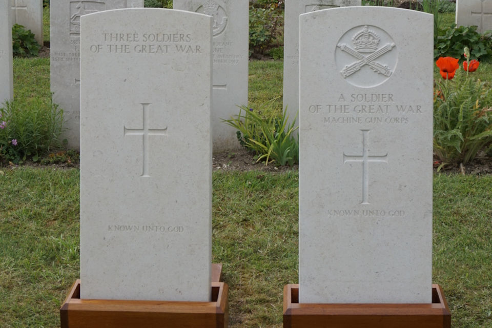 New Headstones provided by the Commonwealth War Graves Commission. Crown Copyright. All rights reserved
