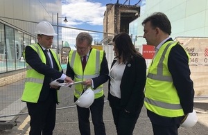 David Mundell meets Raymond Barlow (Glasgow City Council), Councillor Susan Aitken and Professor Tom Inns (Glasgow School of Art).