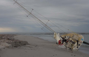 Yacht CV24 aground