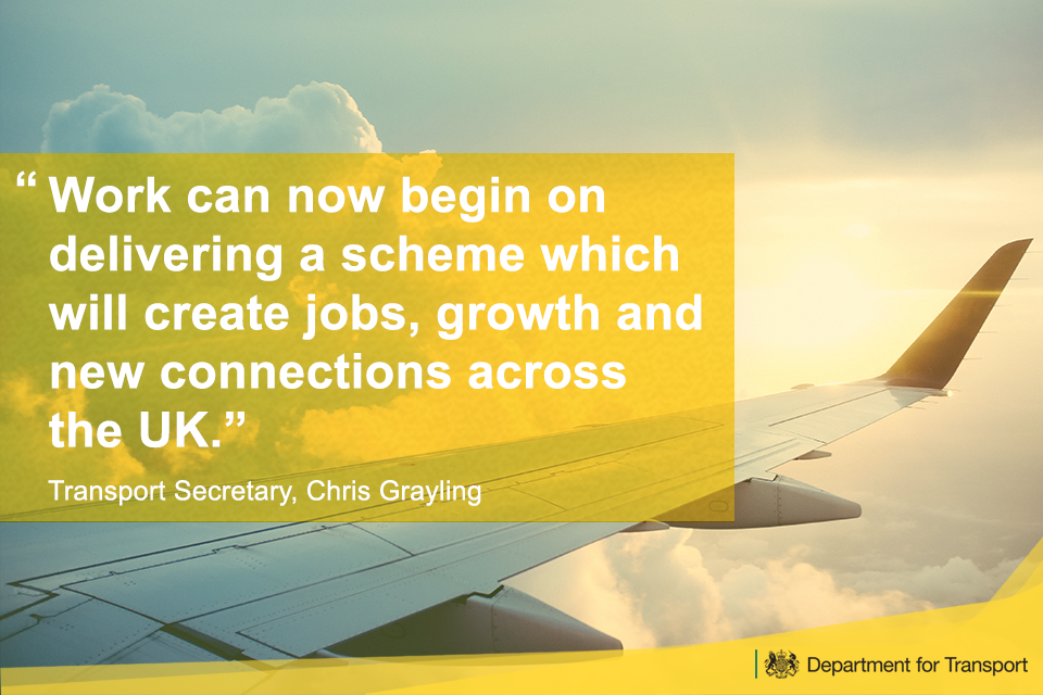 Work can now begin in delivering a scheme which will create jobs, growth and new connections across the UK.