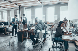 Workers in an office