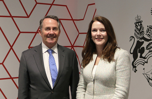 International Trade Secretary Dr Liam Fox MP and HM Trade Commissioner for Asia Pacific Natalie Black