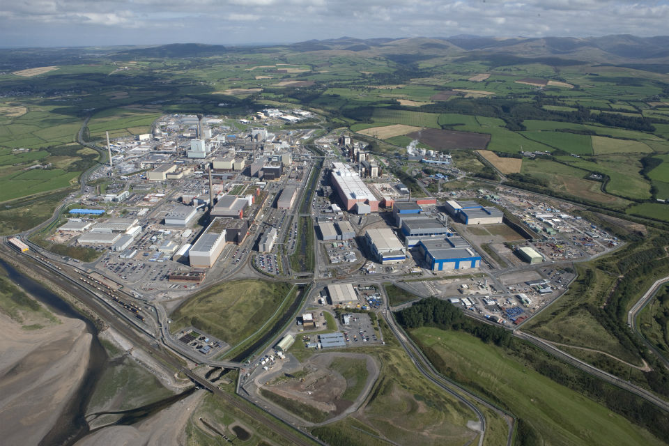 Aerial photo of Sellafield 