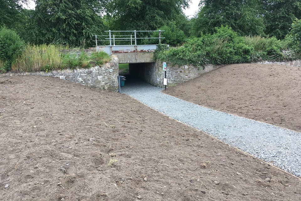 Work on Northumberland flood defence complete