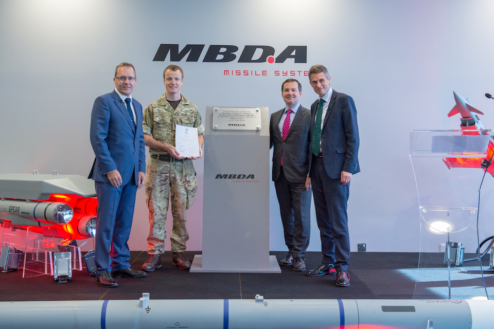 Defence Secretary cuts ribbon on Bolton based missile factory