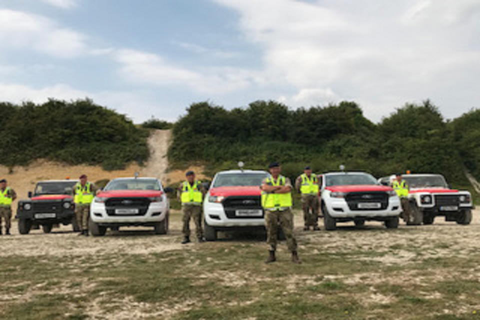 Lt Col Stewart Andrews, DIO's Senior Training Officer hopes that the vehicles will act as a deterrent. Crown Copyright, MOD 2018.