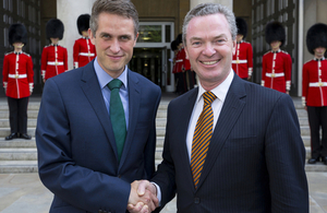 Defence Secretary Gavin Williamson met with Australian Defence Industry Minister Christopher Pyne today