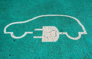 Image of a charging space for an electric car