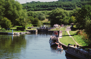 Boats on a waterway