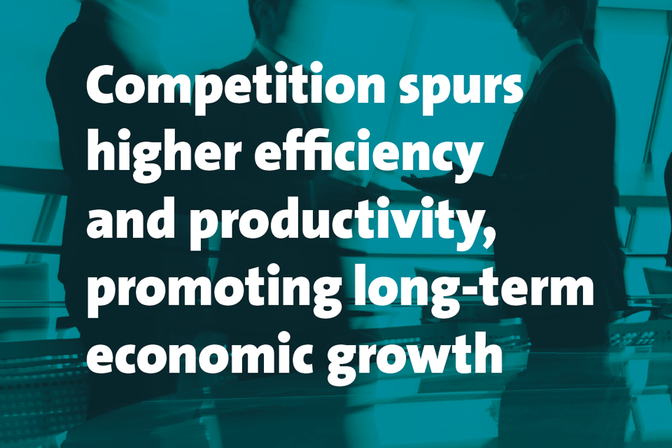 Competition spurs higher efficiency and productivity, promoting long-term economic growth